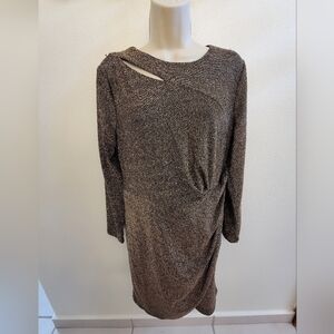 DKNY Long Sleeve Knit Sheath Dress